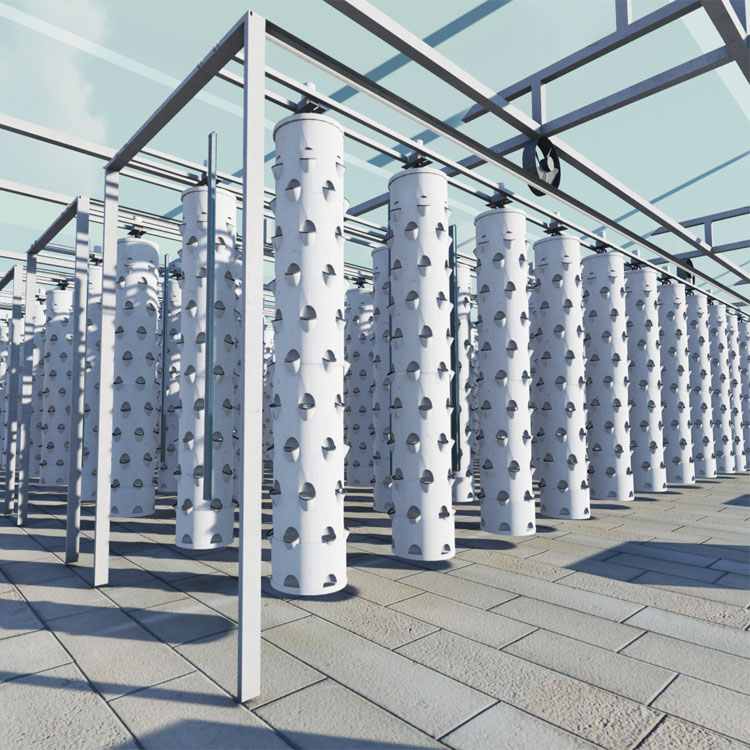 Hydroponic Tower - عمود معلق ذكي، برج دوار مائي،
