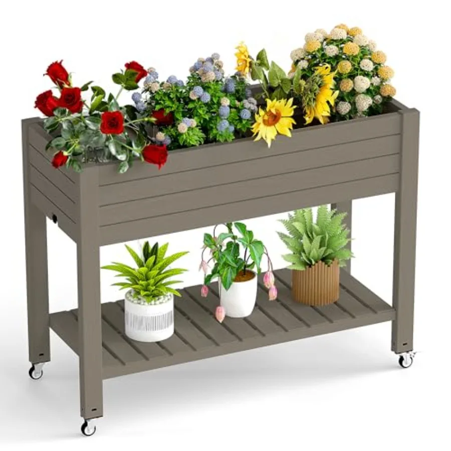 Self Watering Planter - حوض زراعة مرتفع بأرجل، ارتفاع 33.66