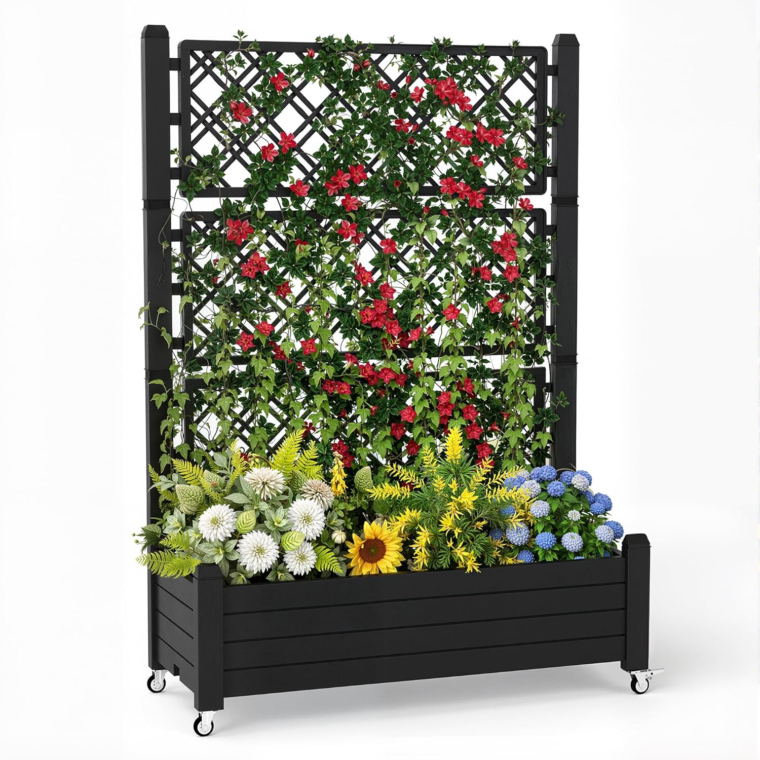 Self Watering Planter - حوض زراعة مرتفع مع شبكة تهوية،