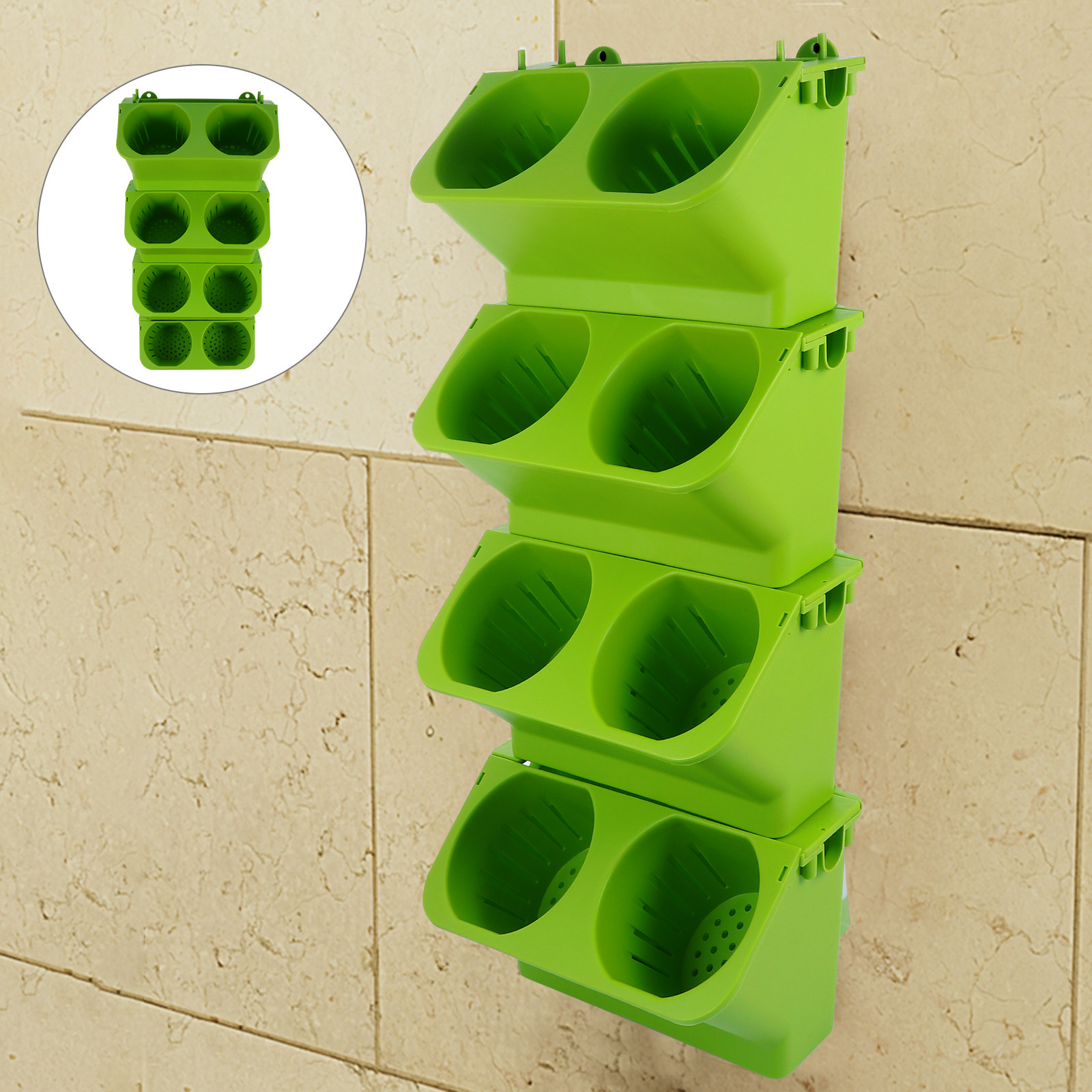 مجموعة من 4 قطع من أوعية الزرا - مراجعة Self Watering Planter وسعره