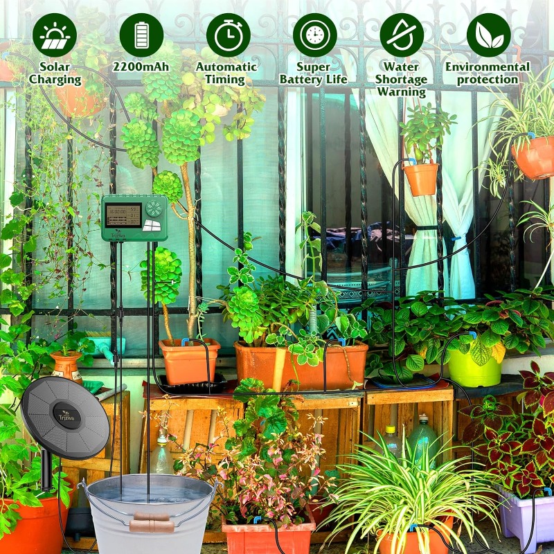 معدات الري بالطاقة الشمسية طقم - مراجعة Plant Sensor وسعره