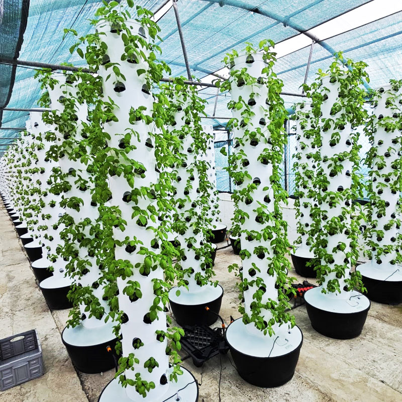 نظام زراعة عمودي هيدروبونيكي ص - مراجعة Hydroponic Tower وسعره