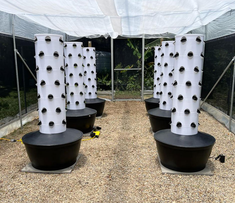 نظام زراعة عمودي هيدروبونيكي ص - مراجعة Hydroponic Tower وسعره