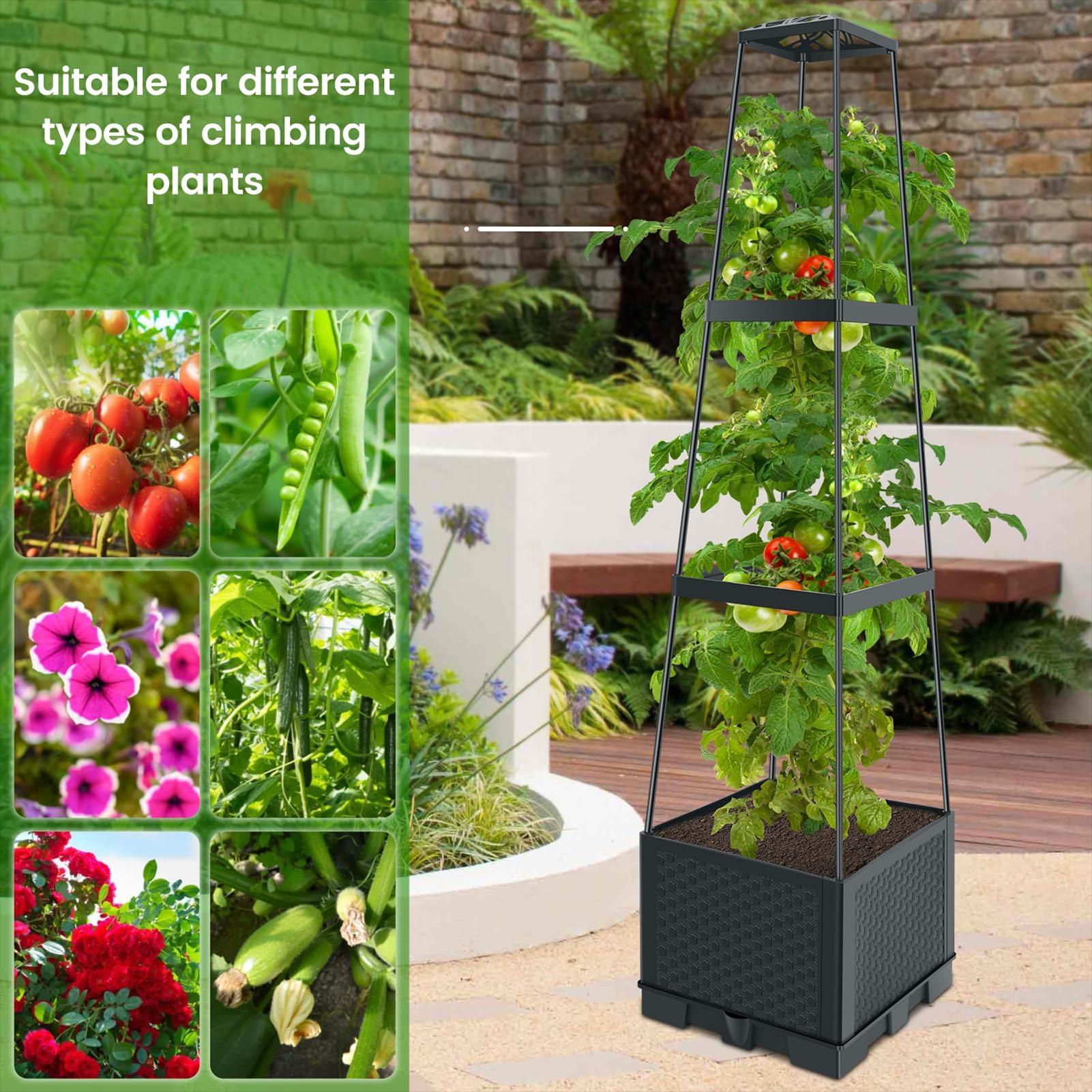 حوض زراعة مرتفع مع شبكة تهوية  - مراجعة Self Watering Planter وسعره