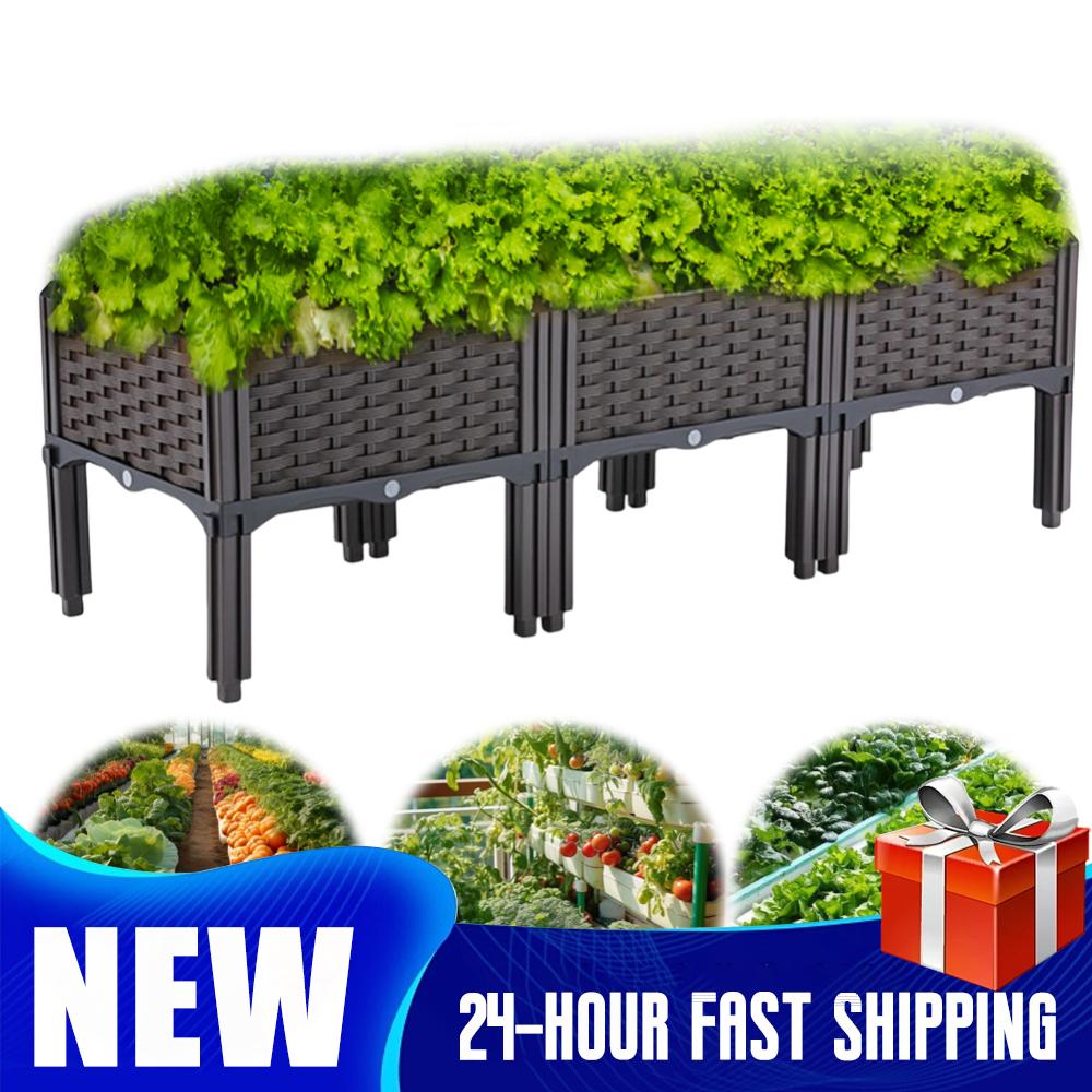 حوض زراعة مرتفع مع تصميم للصرف - مراجعة Self Watering Planter وسعره