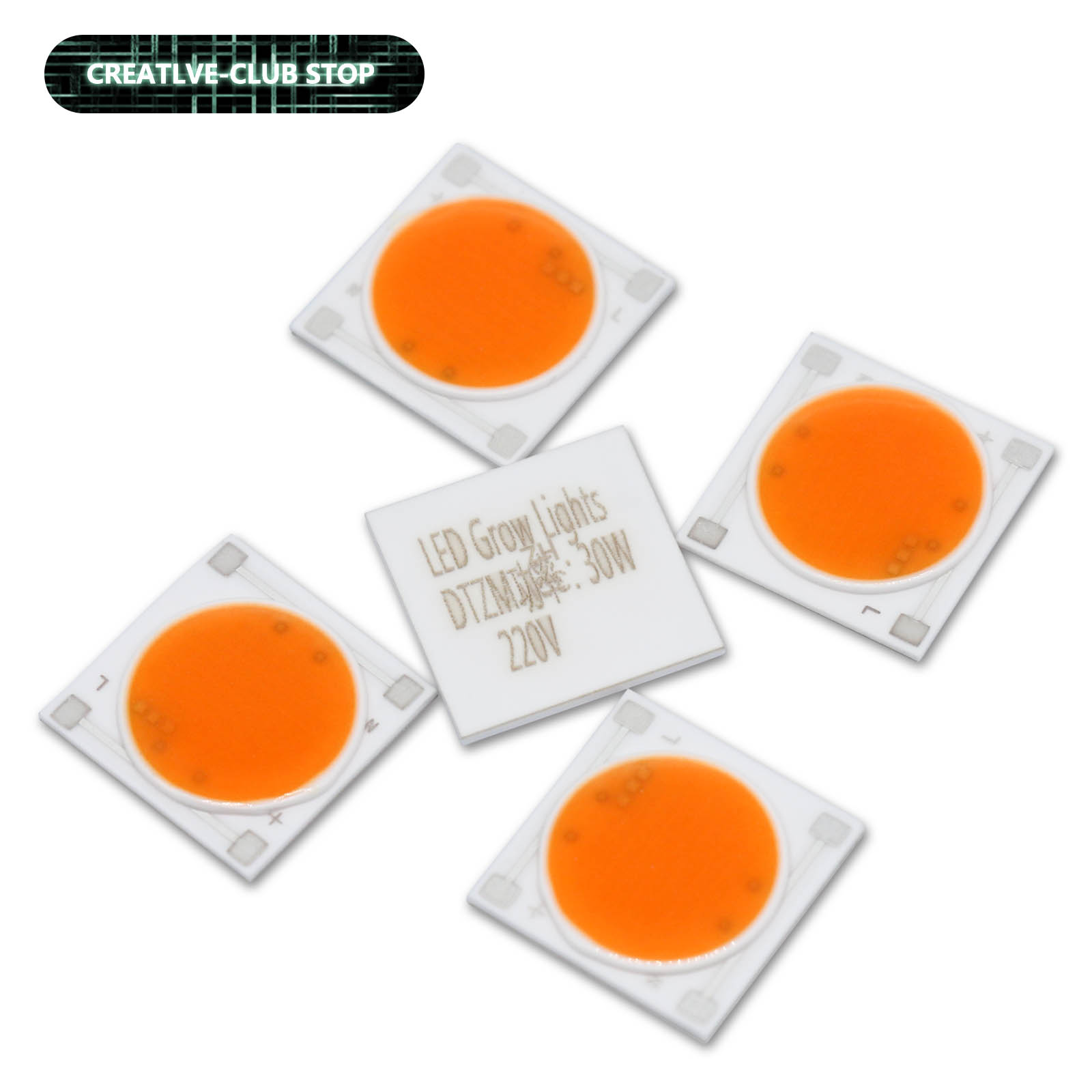 5 قطعة قاعدة السيراميك LED COB - مراجعة Plant Grow Light Full Spectrum وسعره
