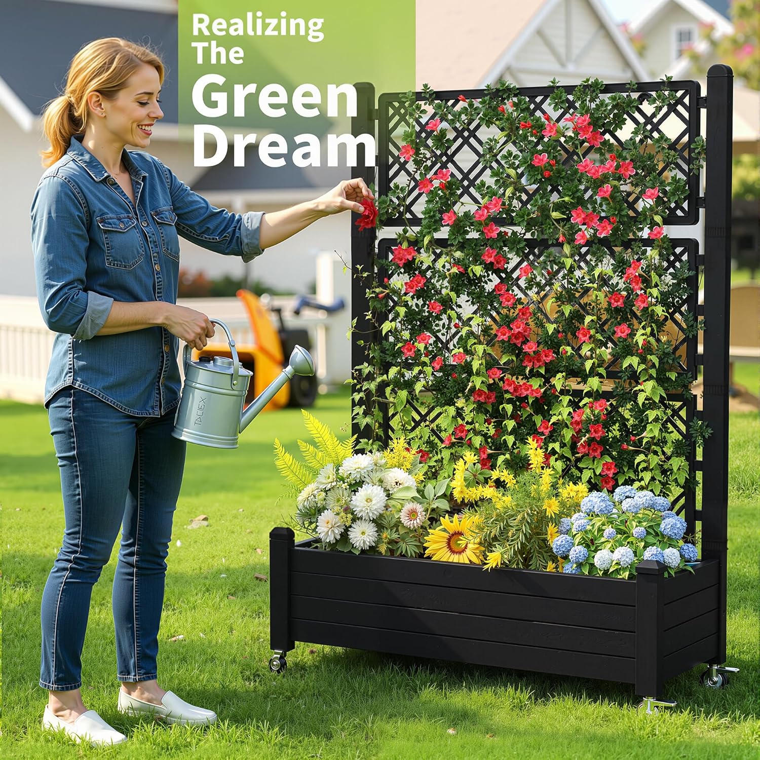 حوض زراعة مرتفع مع شبكة تهوية، - مراجعة Self Watering Planter وسعره