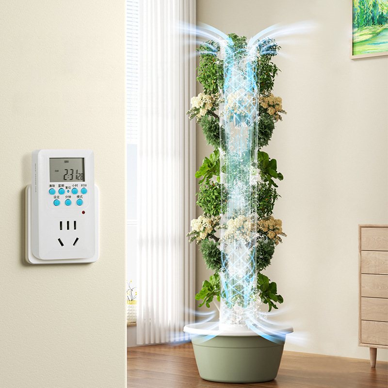 مع Led تنمو ضوء شجرة الفضاء بر - مراجعة Hydroponic Tower وسعره