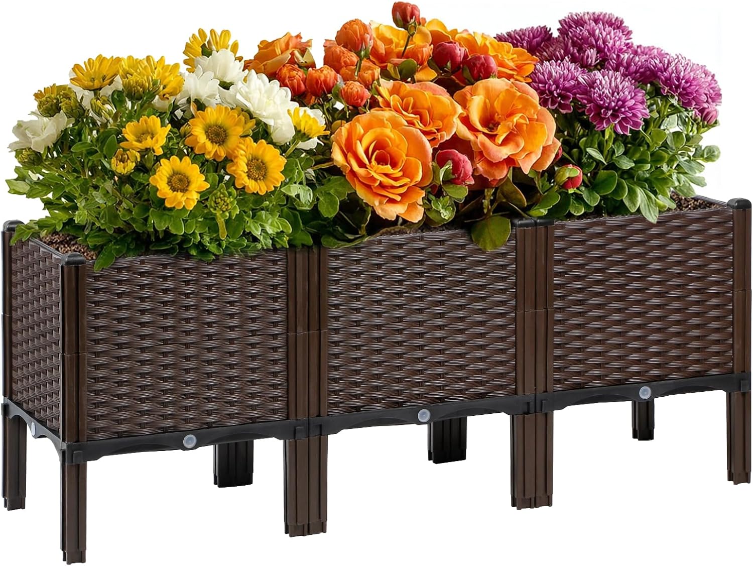 أحواض زراعة خارجية من الروطان، - مراجعة Self Watering Planter وسعره