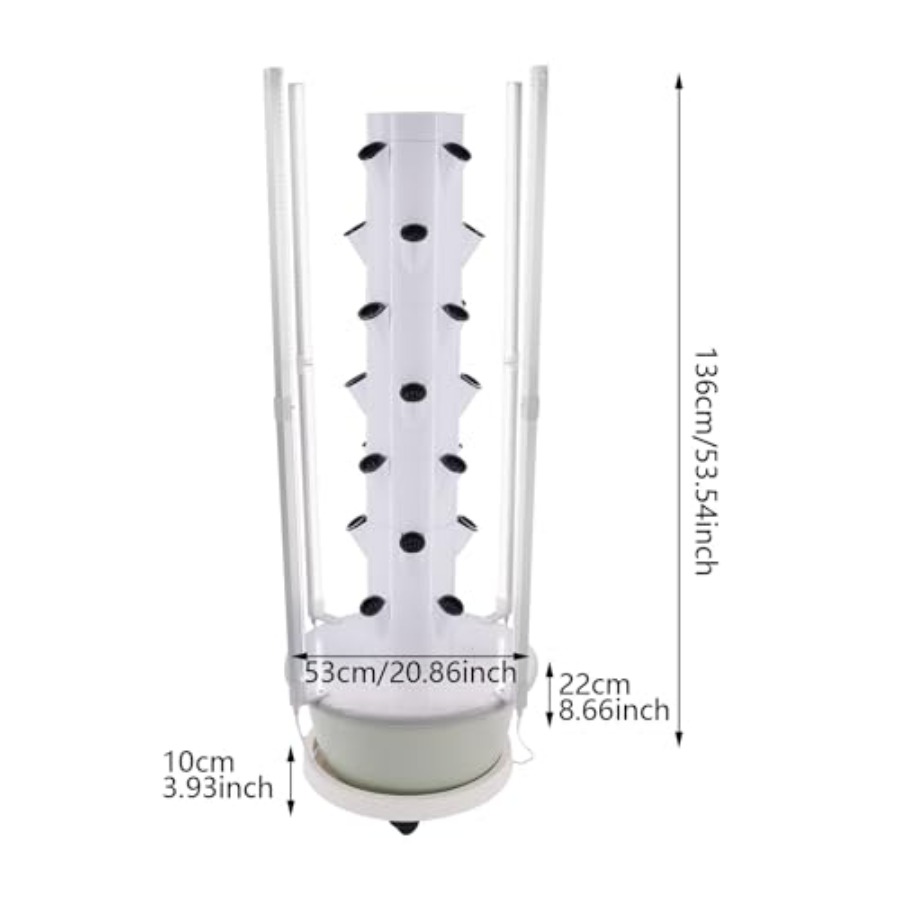 برج زراعة مائي للحدائق الداخلي - مراجعة Hydroponic Tower وسعره