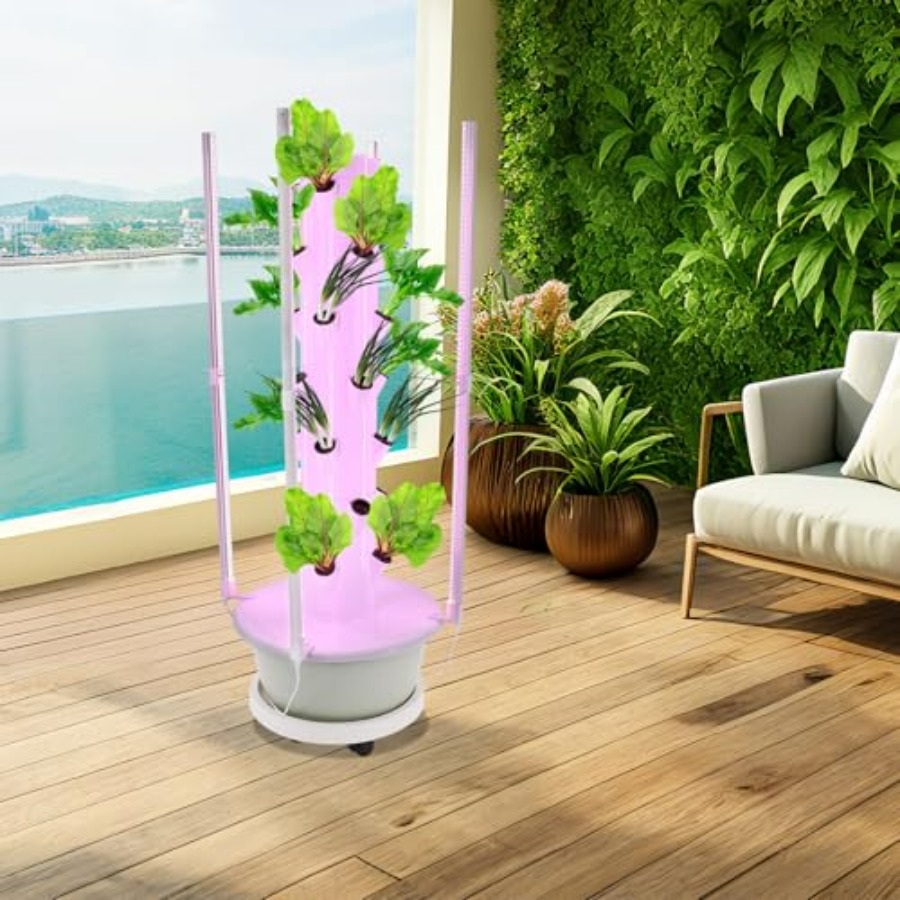 برج زراعة مائي للحدائق الداخلي - مراجعة Hydroponic Tower وسعره