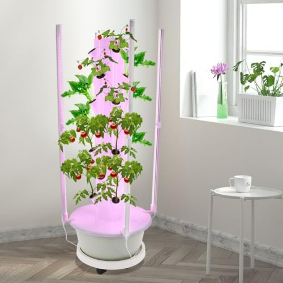 برج زراعة مائي للحدائق الداخلي - مراجعة Hydroponic Tower وسعره